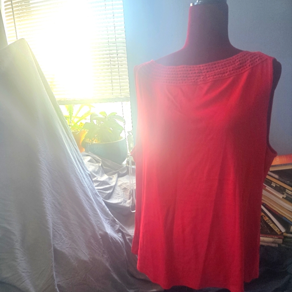 Dress Barn Vibrant Red Tank Top